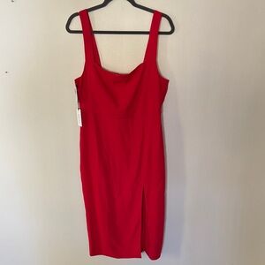 Aritzia Bold Red Midi Dress